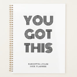 Agenda Preto personalizado, você tem esta Pl Motivacional