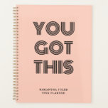 Agenda Preto personalizado VOCÊ TEM ESTE Motivacional<br><div class="desc">Preto personalizado VOCÊ TEM ESTE Motivacional</div>