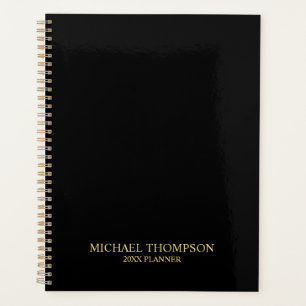 Agenda Preto profissional e Dourado