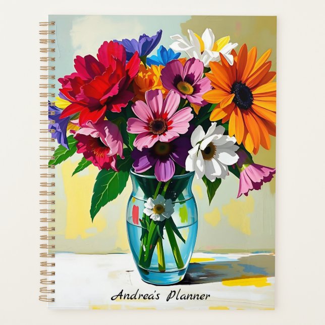 Agenda Pretty Floral Botanical Personalized (Frente)