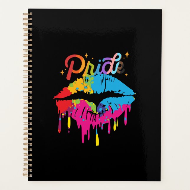 Agenda Pride Rainbow Lips | LGBTQ | Dripping Lips (Frente)