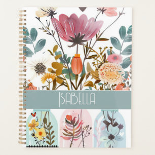 Agenda Primavera com Design de ventilador com nome