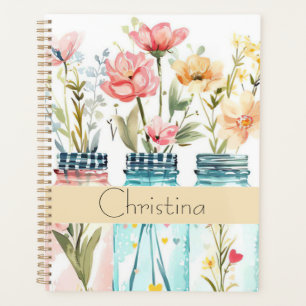 Agenda Primavera com Design de ventilador com nome