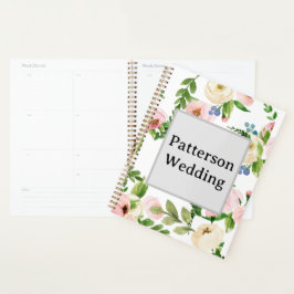 Agenda Primavera Floral Wedding Planner