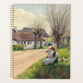 Agenda Primavera na vila com garotas na estrada