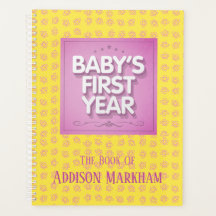 Primeiro ano do bebê personalizado