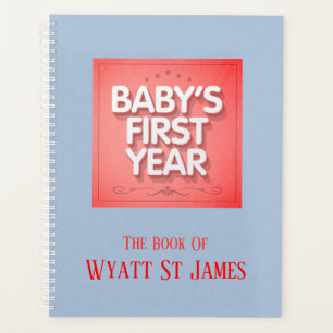 Agenda Primeiro ano do bebê personalizado
