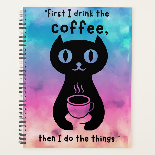 Agenda Primeiro bebo café, depois faço esta coisa (Frente)