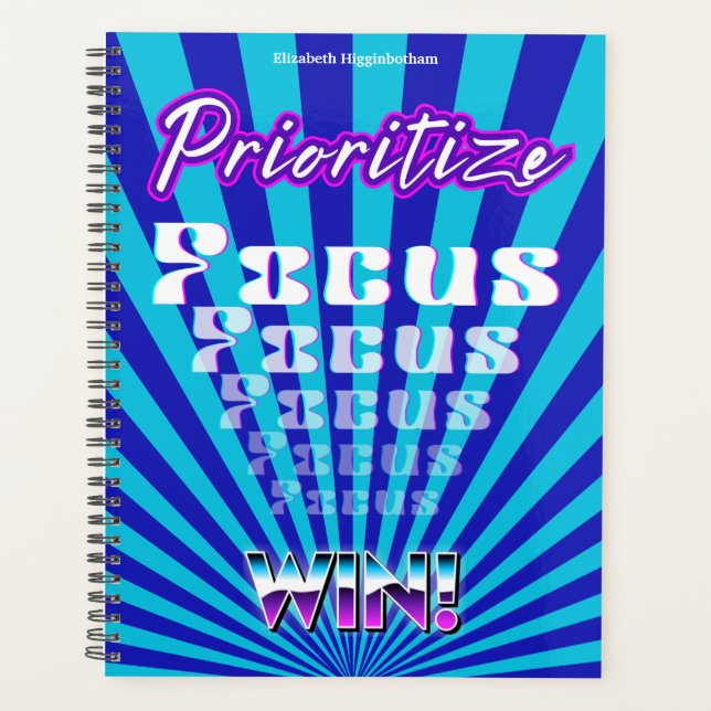 Agenda Prioritize Focus Win Concentration Motivational (Frente)
