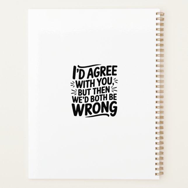 Agenda Probably late for something funny design  (Verso)