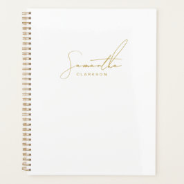 Agenda Professional Handwritten Gold Script Typography