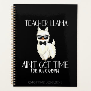 Agenda Professor bonito e engraçado Llama Nome personal