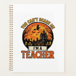 Agenda Professor de Halloween Vintage Engraçado Escola As