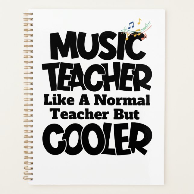 Agenda Professor de Música Como um Professor Normal Mas M (Frente)