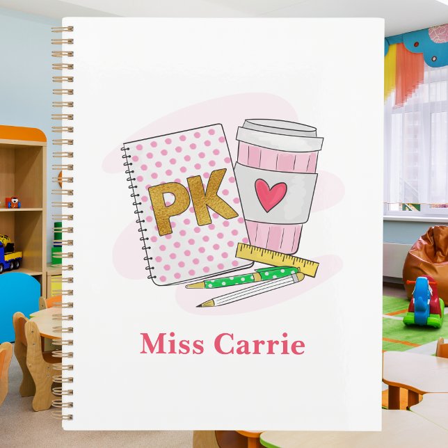 Agenda Professor de Pré-K Personalizado / Material Escola (Criador carregado)