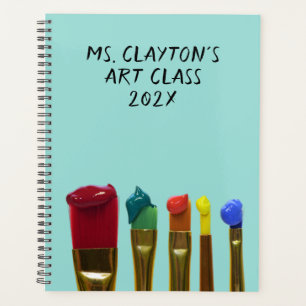 Agenda Professora Paint Brushart Classe de Arte Anualment