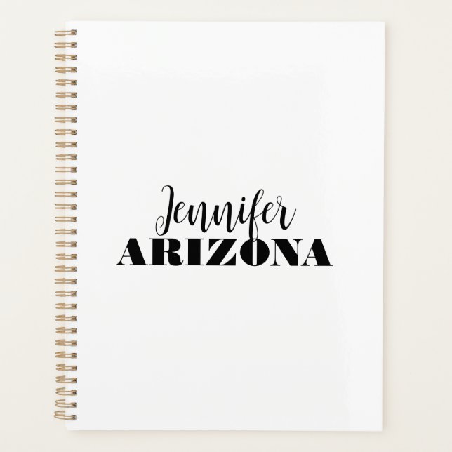 Agenda Profissional elegante moderno minimalista simples (Frente)