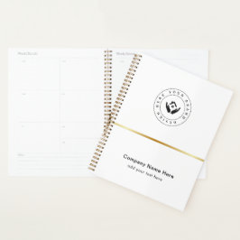 Agenda Promocional de texto e logotipo personalizado mini