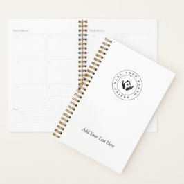 Agenda Promocional de texto e logotipo personalizado mini