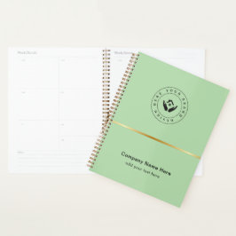 Agenda Promocional de texto e logotipo personalizado mini