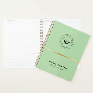 Agenda Promocional de texto e logotipo personalizado mini