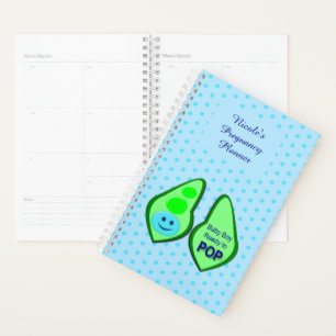 Agenda Pronta para Pop Baby Boy Blue Pea Gravidez Persona