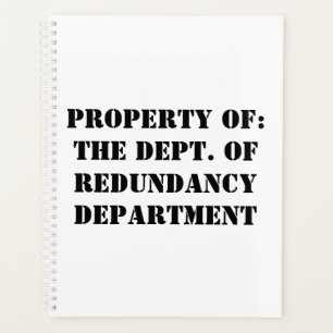 Agenda Propriedade do Departamento de Redundância