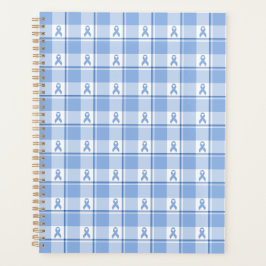 Agenda Prostate Cancer Awareness Plaid Light Blue Ribbon
