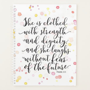Agenda Proverbs 31 Planeador de Aquarela Feminina
