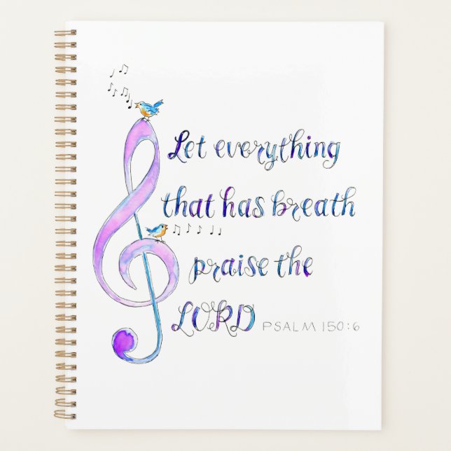 Agenda Psalm 150 Praise (Frente)