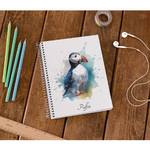 Agenda Puffin cúmulo de cor azul