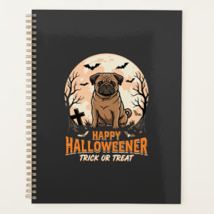 Agenda Pug de Halloween Lua de Doce ou Travessa