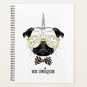 Agenda Pug Unicorn Ser único
