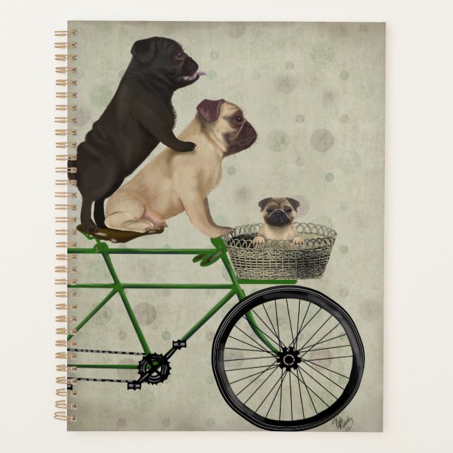 Agenda Pugs na Bicicleta (Frente)