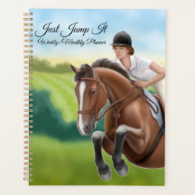 Pule-O Equestrian Horse Semanalmente Planner Mensa