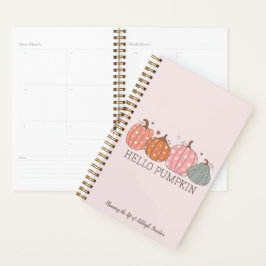 Agenda Pumpkin de Alô Bonito Personalizado