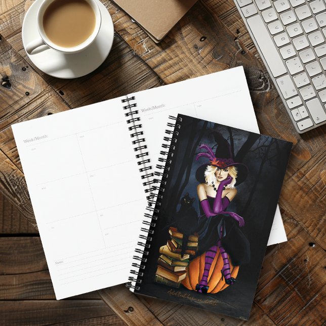 Agenda Pumpkin Roxo da Bruxa Loura (Criador carregado)