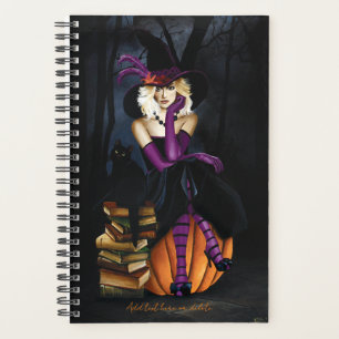 Agenda Pumpkin Roxo da Bruxa Loura