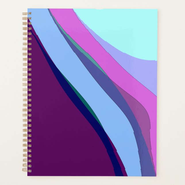 Agenda Purple Abstract Art 308 (Frente)