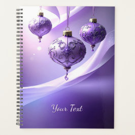Agenda Purple Decorative Christmas Ball Holiday Planner
