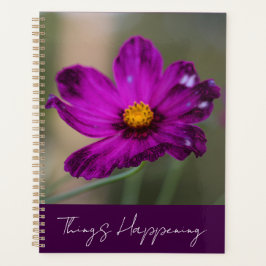 Agenda Purple Flower Planner