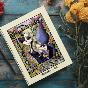 Agenda Púrpura Floral Loura