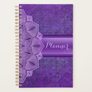 Agenda Púrpura Mandala Boho Planner