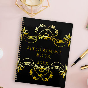 Agenda Quadro do Ornamentado Dourado do rico no Livro de