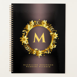 Agenda Quadro Dourado de esculpimento do Laurel Leaf   No