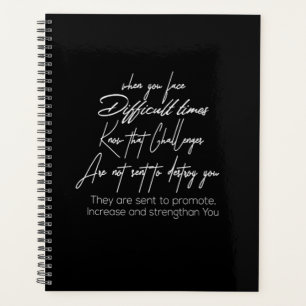 Agenda quando você enfrenta momentos difíceis, conheça es