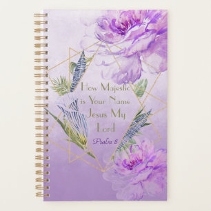 Agenda Quão majestoso é seu nome Watercolor Planner