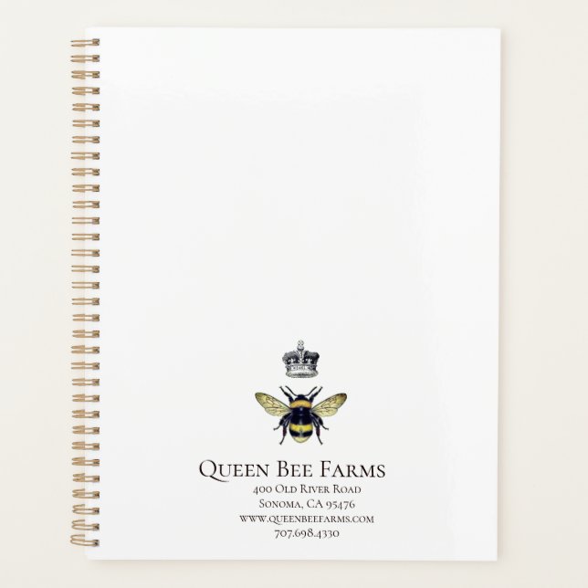 Agenda Queen Bee Crown White (Frente)