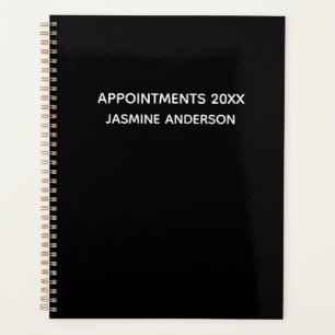 Agenda Quic Modern Black White 2024 Semanalmente Mensal