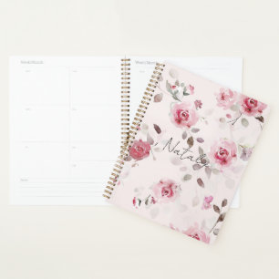 Agenda Quic Romântico - Cor-de-rosa